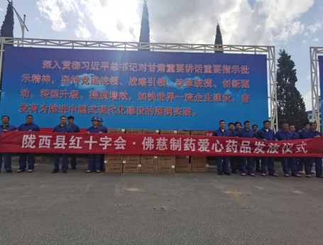 善举暖一线 爱心润陇原｜佛慈制药向陇西捐赠爱心药品